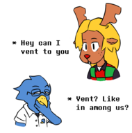 berdly meme Noelle unknown_artist // 578x584 // 76KB