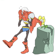 flowey papyrus tagme // 600x600 // 109KB