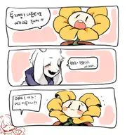 flowey frisk tagme // 1000x1058 // 234KB