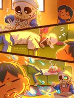 frisk papyrus sans tagme // 1400x1857 // 605KB