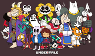 Alphys annoying_dog asgore doggo flowey frisk froggit greater_dog mad_dummy Mettaton Mettaton_(box) monster_kid napstablook papyrus sans temmie toriel Undyne whimsun // 1280x751 // 605KB