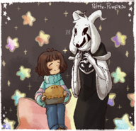 asriel_dreemurr asriel_dreemurr_(god_of_hyperdeath) frisk tagme // 800x771 // 979KB