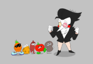 artist:sapphzeal crossover deltarune pizza_tower spamton_g._spamton // 1475x1004 // 74KB