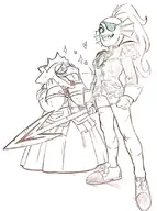Alphys crossover Revolutionary_Girl_Utena Undyne // 600x804 // 82KB