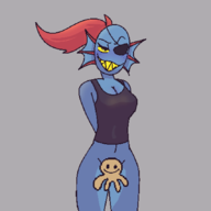 bottomless censored painto Undyne // 853x852 // 24KB