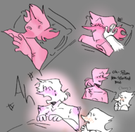 addison english_text pink_addison sleeping spamton_g._spamton // 696x683 // 260KB