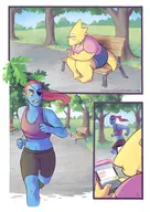 Alphys artist:catsinthegarden undertale Undyne // 1280x1811 // 483KB