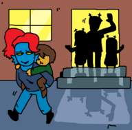 dess_holiday Kris momdyne_(au) Noelle rudolph Undyne // 795x781 // 54KB