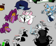 aggie Gaster Kris ralsei Susie tasque_manager tasteless_orbit // 738x603 // 238KB