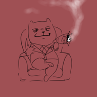smoking tobyfox Xileth // 500x500 // 69KB