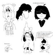 Kris Lancer Noelle ralsei starwalker Susie // 729x763 // 31KB