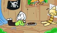 Alphys asriel_dreemurr monster_kid weaver // 800x463 // 242KB