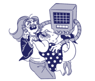 Alphys Mettaton Undyne // 1950x1669 // 901KB