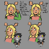 english_text memento_mori Noelle spamton_g._spamton // 3000x3000 // 2.8MB