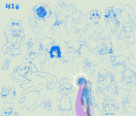 aggie Kris rouxls_kaard Susie Undyne // 2300x1980 // 2.0MB