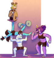 Kris Noelle ralsei Susie zixzs // 1586x1709 // 2.4MB