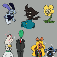 anon dinsoda_(puppetswap) flowey jevil Lancer Noelle painto puppetswap_(au) ralsei // 1000x1000 // 86KB