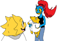 Alphys tasteless_orbit Undyne // 1052x752 // 42KB