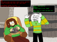 asriel_dreemurr chara charanon human // 800x600 // 48KB