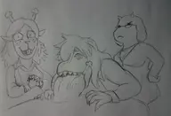 light_world Noelle Susie toriel // 1859x1271 // 375KB