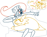 Alphys Undyne weaver // 800x629 // 150KB