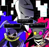 Gaster jevil spamton_g._spamton // 1953x1882 // 469KB