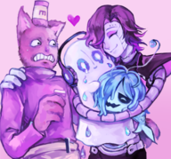 burgerpants Mettaton mettaton_EX napstablook shyren // 600x560 // 494KB