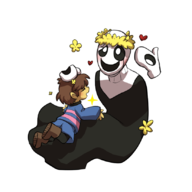 frisk Gaster // 827x827 // 178KB