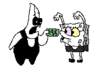 Gaster spamton_g._spamton spongebob // 1249x840 // 42KB