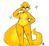 Alphys breast nude unknown_artist // 559x533 // 55KB