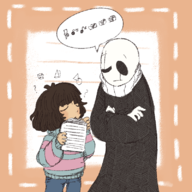 frisk Gaster // 800x800 // 617KB