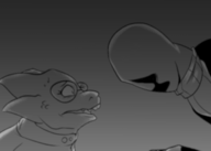 Alphys animated Gaster // 700x500 // 4.2MB