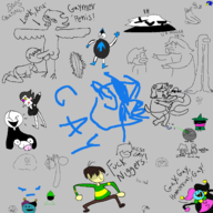 aggie berdly Catti crossover Gaster jevil jockington Kris Lancer meme ralsei ralsei_(hat) spamton_g._spamton tagme // 2200x2200 // 419KB