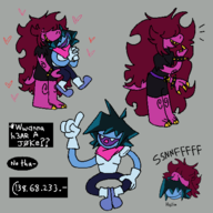 krisp_(puppetswap) painto puppetswap_(au) susie_(puppetswap) // 1000x1000 // 100KB