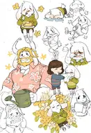 asgore asriel_dreemurr frisk // 600x879 // 140KB