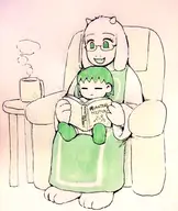 frisk toriel // 866x1024 // 127KB