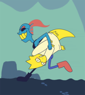 Alphys gif sans Undyne // 441x494 // 1.1MB