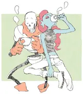 papyrus Undyne // 900x1014 // 197KB