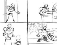 comic grillby papyrus sans // 997x799 // 189KB