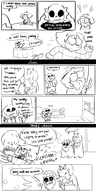 comic frisk papyrus sans toriel // 960x1920 // 1.0MB
