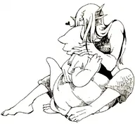 alphyne Alphys Undyne // 1080x992 // 137KB