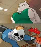 sans soriel toriel // 690x800 // 122KB