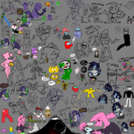 addison aggie dinsoda_(puppetswap) jables jevil multiple_artists Noelle painto pink_addison puppetswap_(au) purple spamdown_(puppetswap) spamton_g._spamton // 2000x2000 // 929KB