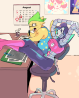 Alphys Mettaton Mettaton_(box) mettaton_EX mew_mew_kissy_cutie monster text undertale // 713x880 // 362KB