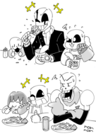 frisk Gaster human monster papyrus sans undertale // 684x965 // 258KB