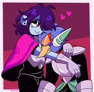 dark_world hug human krerdly Kris monster // 1870x1820 // 875KB