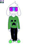 asriel_dreemurr auntad creeper deltarune minecraft undertale yoshi // 250x400 // 5.2KB