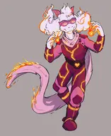 alternate_costume deltarune fire ralsei sharkboy_and_lavagirl unknown_artist // 3055x3728 // 2.5MB