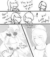 comic deltarune human Kris krusie monster Susie text twitter_username UranoStella_(artist) // 1500x1700 // 475KB